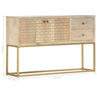 Thumbnail for Sideboard Golden 120x30x75 cm Massivholz Mango