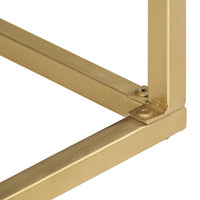 Thumbnail for Konsolentisch Schwarz und Golden 90x30x75 cm Mango Massivholz