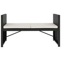 Thumbnail for 5-tlg. Garten-Lounge-Set mit Auflagen Poly Rattan Schwarz