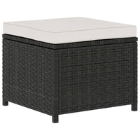 Thumbnail for 5-tlg. Garten-Lounge-Set mit Auflagen Poly Rattan Schwarz