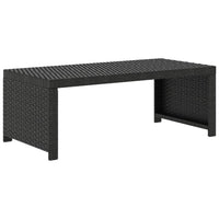 Thumbnail for 5-tlg. Garten-Lounge-Set mit Auflagen Poly Rattan Schwarz