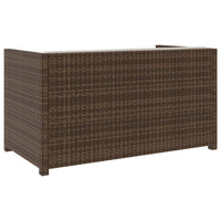 Thumbnail for 5-tlg. Garten-Lounge-Set mit Auflagen Poly Rattan Braun