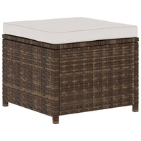 Thumbnail for 5-tlg. Garten-Lounge-Set mit Auflagen Poly Rattan Braun