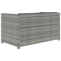 Thumbnail for 5-tlg. Garten-Lounge-Set mit Auflagen Poly Rattan Grau