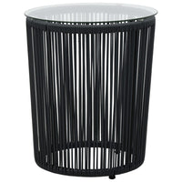 Thumbnail for 3-tlg. Bistro-Set mit Kissen PE-Rattan Schwarz