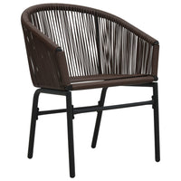 Thumbnail for 3-tlg. Bistro-Set mit Kissen PE-Rattan Braun