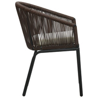 Thumbnail for 3-tlg. Bistro-Set mit Kissen PE-Rattan Braun