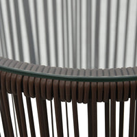 Thumbnail for 3-tlg. Bistro-Set mit Kissen PE-Rattan Braun