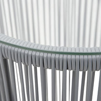 Thumbnail for 3-tlg. Bistro-Set mit Kissen PE-Rattan Grau