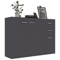 Thumbnail for Sideboard Grau 105x30x75 cm Holzwerkstoff