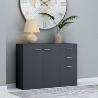 Thumbnail for Sideboard Grau 105x30x75 cm Holzwerkstoff