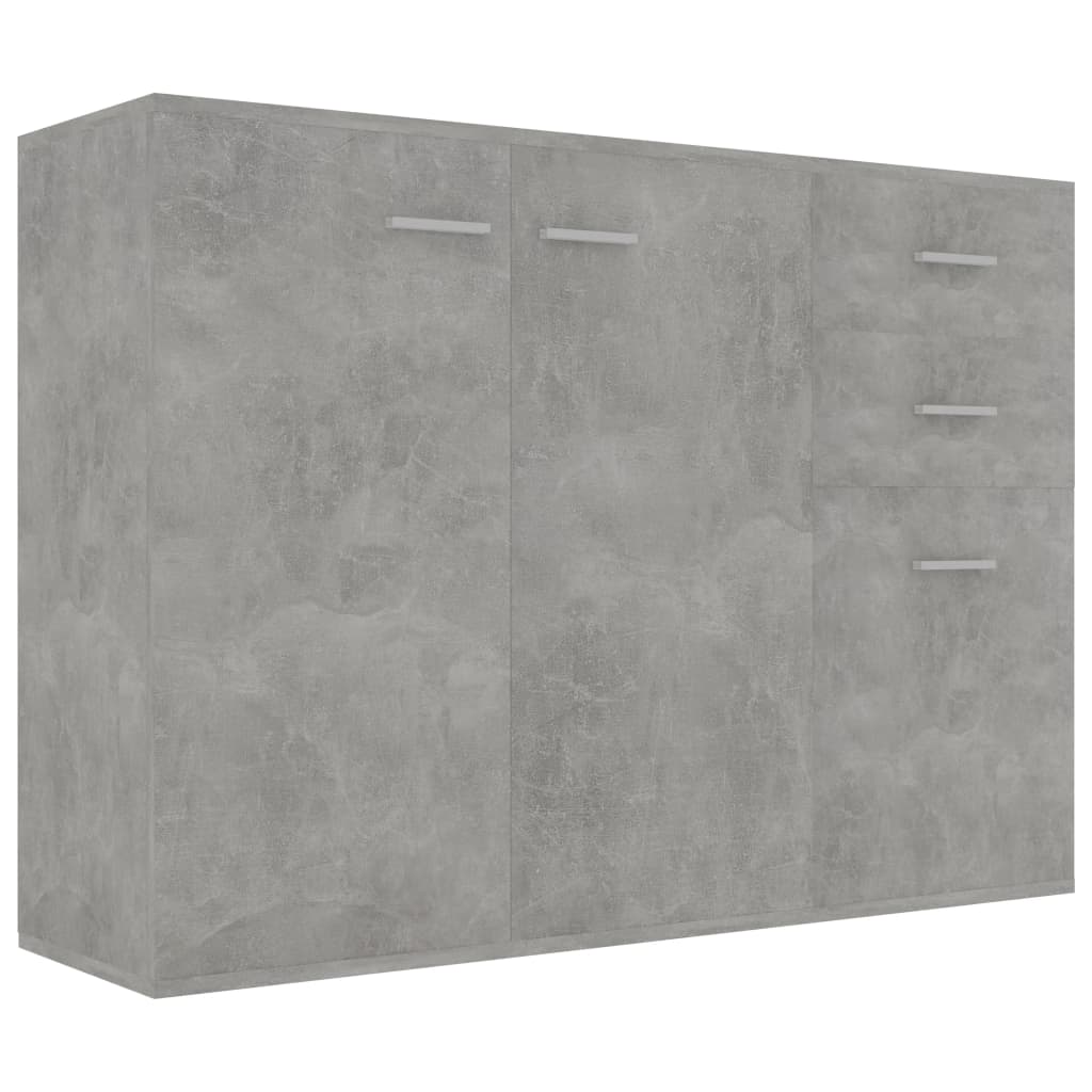 Sideboard Betongrau 105x30x75 cm Holzwerkstoff