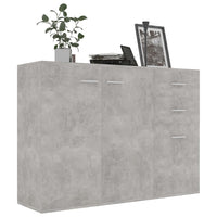 Thumbnail for Sideboard Betongrau 105x30x75 cm Holzwerkstoff