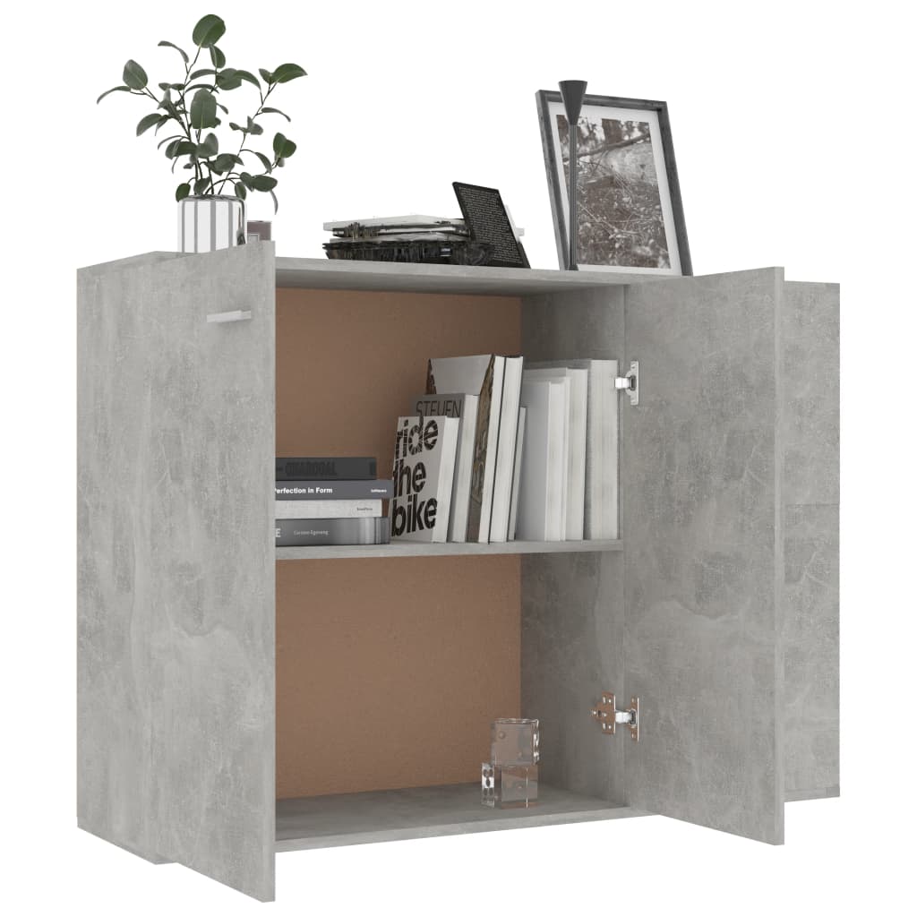 Sideboard Betongrau 105x30x75 cm Holzwerkstoff