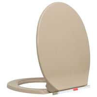 Thumbnail for Toilettensitz mit Absenkautomatik Quick-Release Beige Oval