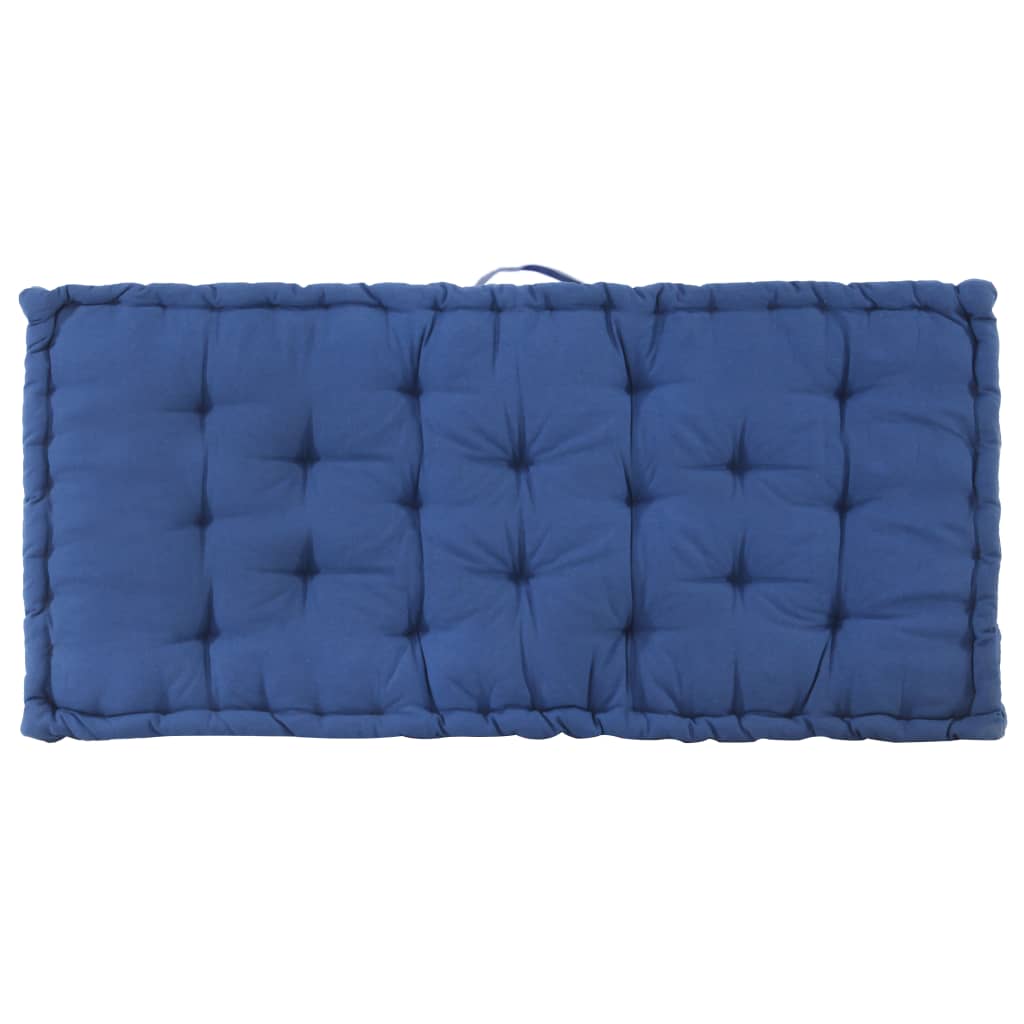 Palettenkissen Baumwolle 120×80×10 cm Hellblau
