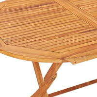 Thumbnail for Gartentisch Klappbar 160×80×75 cm Massivholz Teak