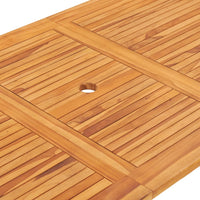 Thumbnail for Gartentisch Klappbar 160×80×75 cm Massivholz Teak