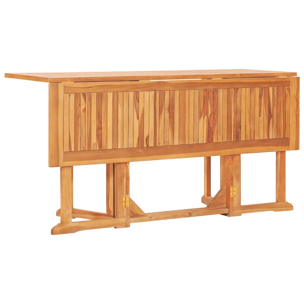 Gartentisch Butterfly Klappbar 150x90x75 cm Teak Massivholz
