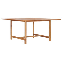 Thumbnail for Gartentisch 150x150x76 cm Massivholz Teak