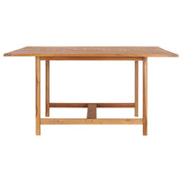 Thumbnail for Gartentisch 150x150x76 cm Massivholz Teak