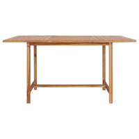 Thumbnail for Gartentisch 150x150x76 cm Massivholz Teak