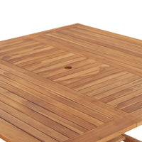 Thumbnail for Gartentisch 150x150x76 cm Massivholz Teak