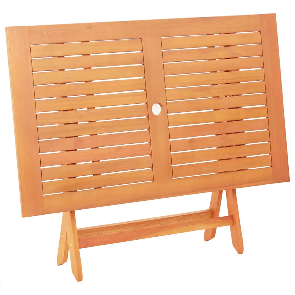 Gartentisch Klappbar 120x70x75 cm Massivholz Eukalyptus