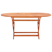 Thumbnail for Gartentisch Klappbar 160×85×74 cm Massivholz Eukalyptus