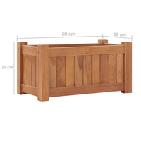 Thumbnail for Hochbeet 50x25x25 cm Massivholz Teak