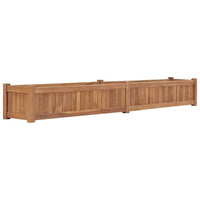 Thumbnail for Hochbeet 200x30x25 cm Massivholz Teak