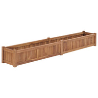 Thumbnail for Hochbeet 200x30x25 cm Massivholz Teak