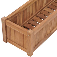 Thumbnail for Hochbeet 200x30x25 cm Massivholz Teak