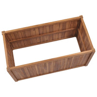 Thumbnail for Hochbeet 100x50x70 cm Massivholz Teak