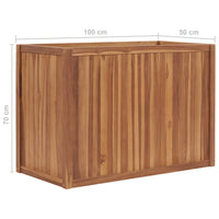 Thumbnail for Hochbeet 100x50x70 cm Massivholz Teak