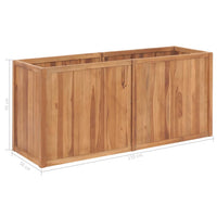 Thumbnail for Garten-Hochbeet 150 x 50 x 70 cm Massivholz Teak