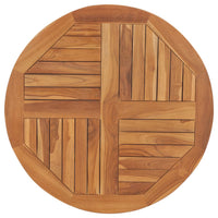 Thumbnail for Tischplatte Massivholz Teak Rund 2,5 cm 80 cm