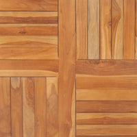 Thumbnail for Tischplatte Massivholz Teak Quadratisch 90×90×2,5 cm