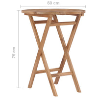 Thumbnail for Gartentisch Klappbar 60 cm Massivholz Teak