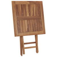 Thumbnail for Gartentisch Klappbar 60×60×75 cm Massivholz Teak