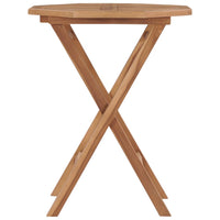 Thumbnail for Klappbarer Gartentisch 60×60×75 cm Teak Massivholz