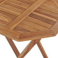 Thumbnail for Klappbarer Gartentisch 60×60×75 cm Teak Massivholz