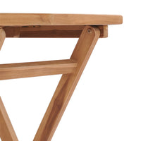 Thumbnail for Klappbarer Gartentisch 60×60×75 cm Teak Massivholz