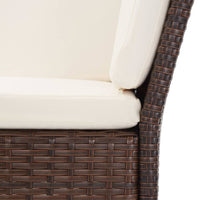 Thumbnail for 6-tlg. Garten-Lounge-Set mit Auflagen Poly Rattan Braun
