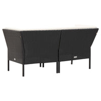 Thumbnail for 6-tlg. Garten-Lounge-Set mit Auflagen Poly Rattan Schwarz
