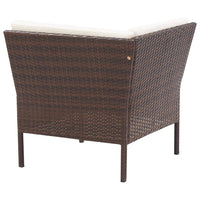 Thumbnail for 8-tlg. Garten-Lounge-Set mit Auflagen Poly Rattan Braun