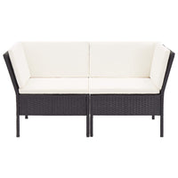 Thumbnail for 8-tlg. Garten-Lounge-Set mit Auflagen Poly Rattan Schwarz