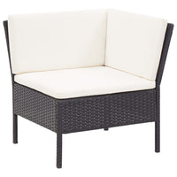 Thumbnail for 8-tlg. Garten-Lounge-Set mit Auflagen Poly Rattan Schwarz
