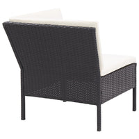 Thumbnail for 8-tlg. Garten-Lounge-Set mit Auflagen Poly Rattan Schwarz
