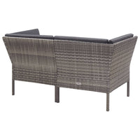 Thumbnail for 8-tlg. Garten-Lounge-Set mit Auflagen Poly Rattan Grau